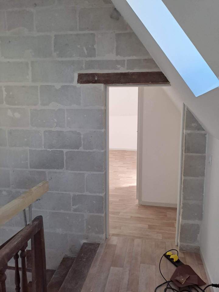 Chantier de rénovation de maison Angers